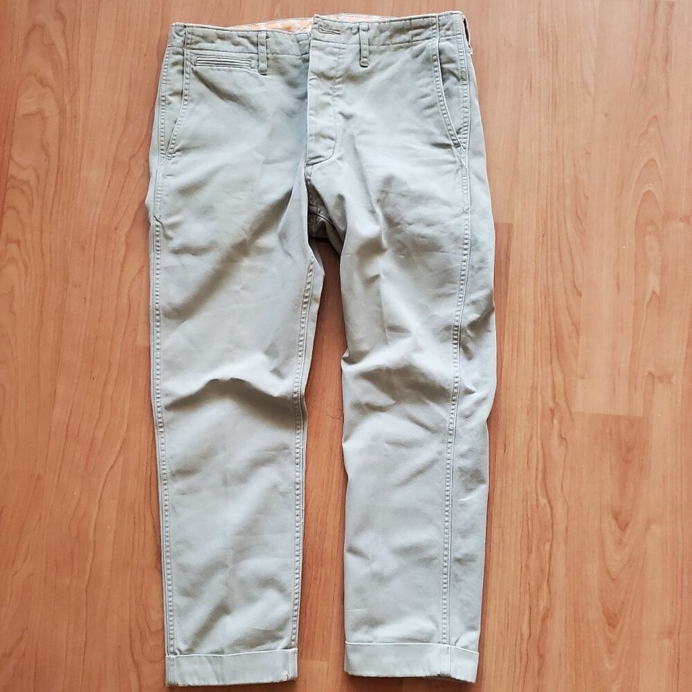 EUC Visvim HIGH-WATER CHINO BEIGE S Made in Japan